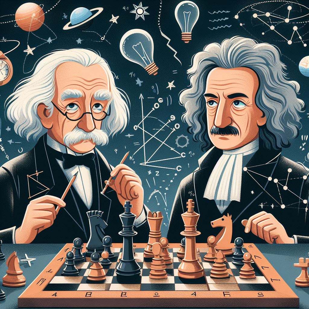 chess einstein vs Newton
